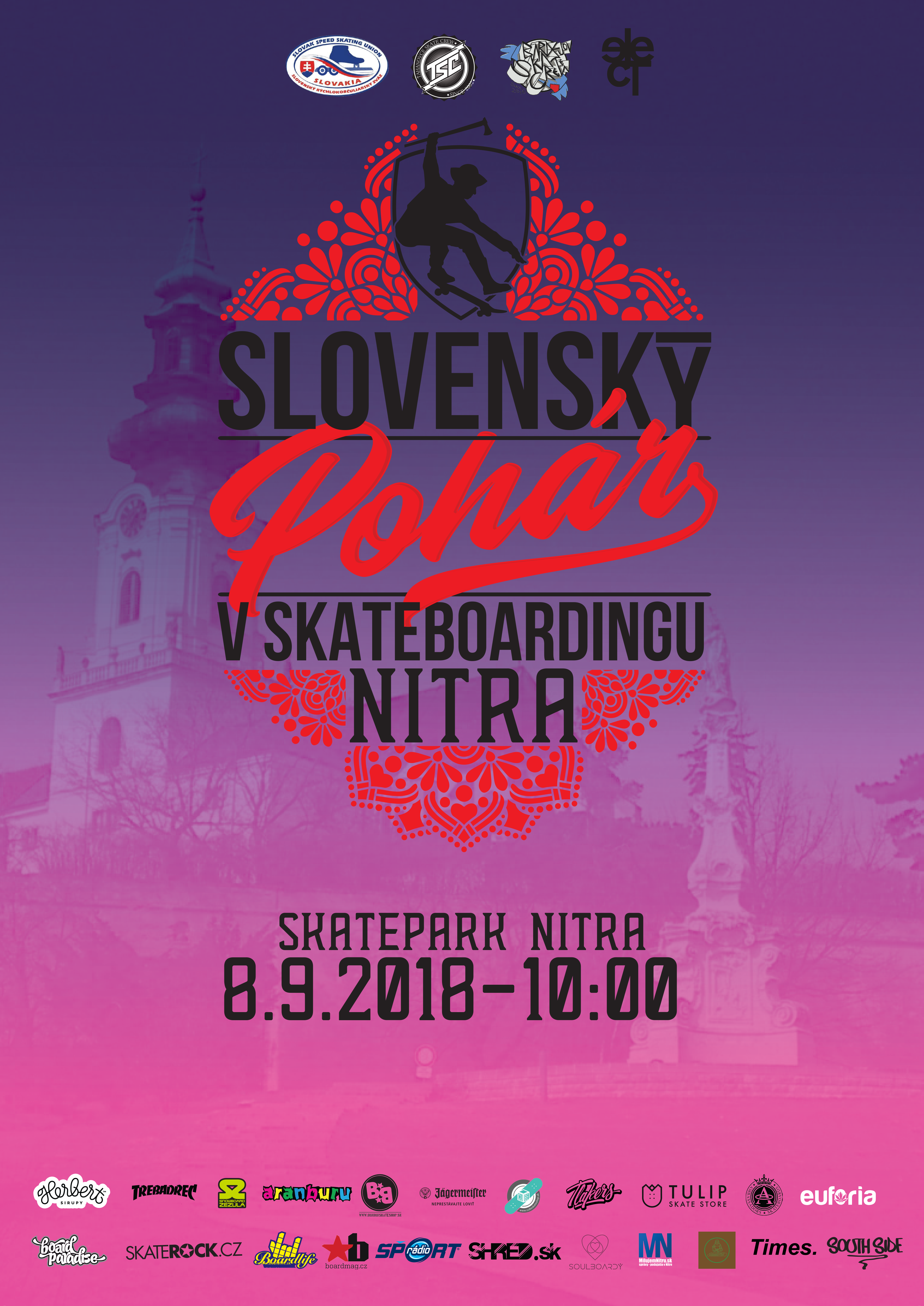 Skateboarding : 4. kolo Slovenského pohára, Nitra - 8.9.2018
